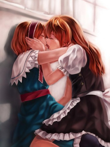 Anime girls kiss :: Anime :: 