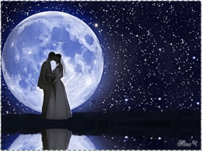 Romantic Couple Moon :: Love :: MyNiceProfile.com