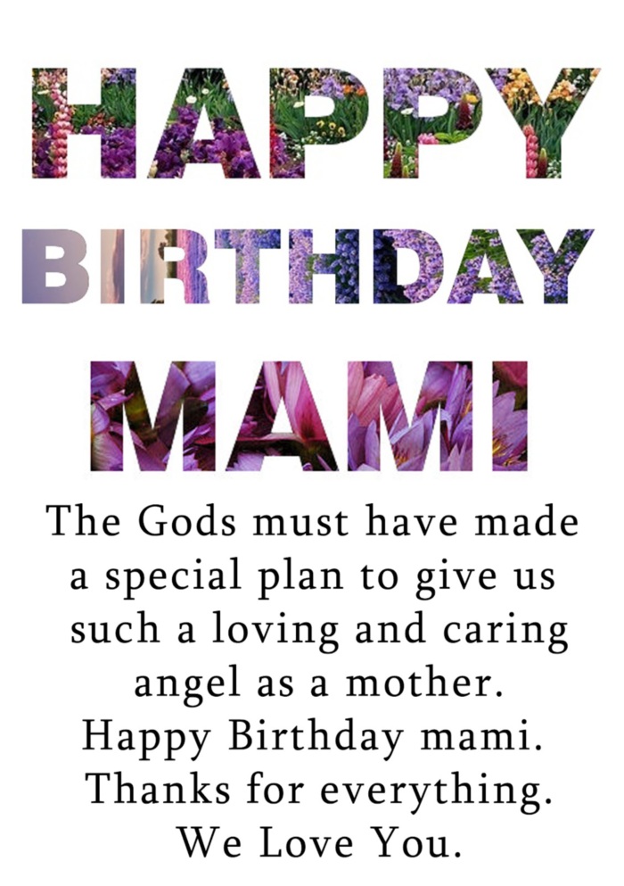 Happy birthday mami