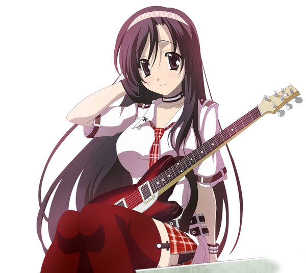 Anime girl with guitar :: Anime :: MyNiceProfile.com