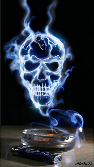 Devil's cigarette smoke :: Animated Pictures :: MyNiceProfile.com