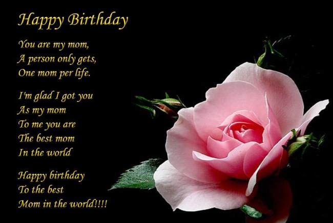 Happy Birthday Mom poems :: Happy Birthday :: MyNiceProfile.com