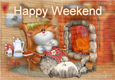 Happy Weekend -- Cute Lazy Cats :: Days - Weekend :: MyNiceProfile.com