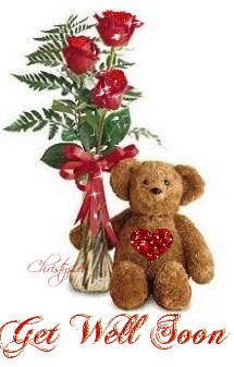 Get Well Soon Sweetheart Teddy Bear Animated Picture - Get Well