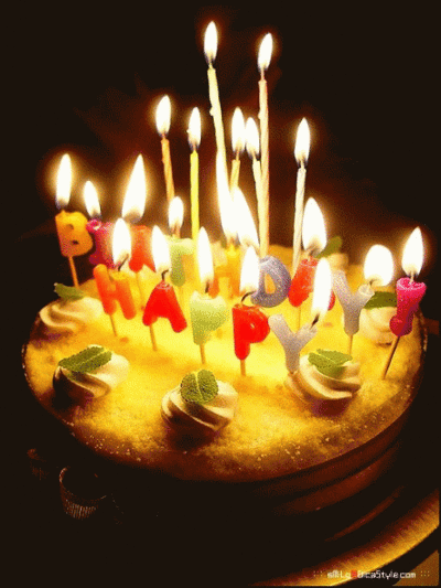 Happy Birthday! -- Animated Cake :: Happy Birthday :: MyNiceProfile.com