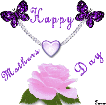 Happy Mothers Day,glitter violet text :: Mother's Day :: MyNiceProfile.com
