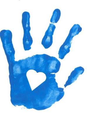 blue hand print :: New Baby :: MyNiceProfile.com