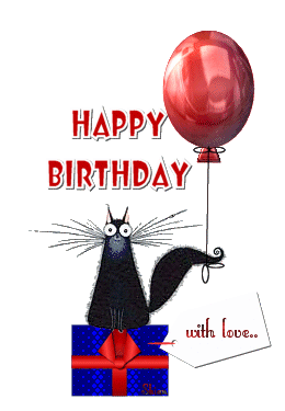 Animated Happy Birthday Kitty .. :: Happy Birthday :: MyNiceProfile.com