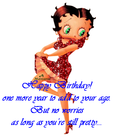 betty boop happy birthday cindy posters