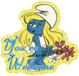 you're welcome smurfette :: Welcome :: 