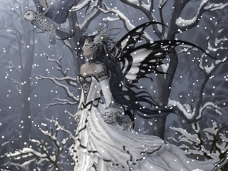 Snow fairy black and white :: Fantasy :: MyNiceProfile.com